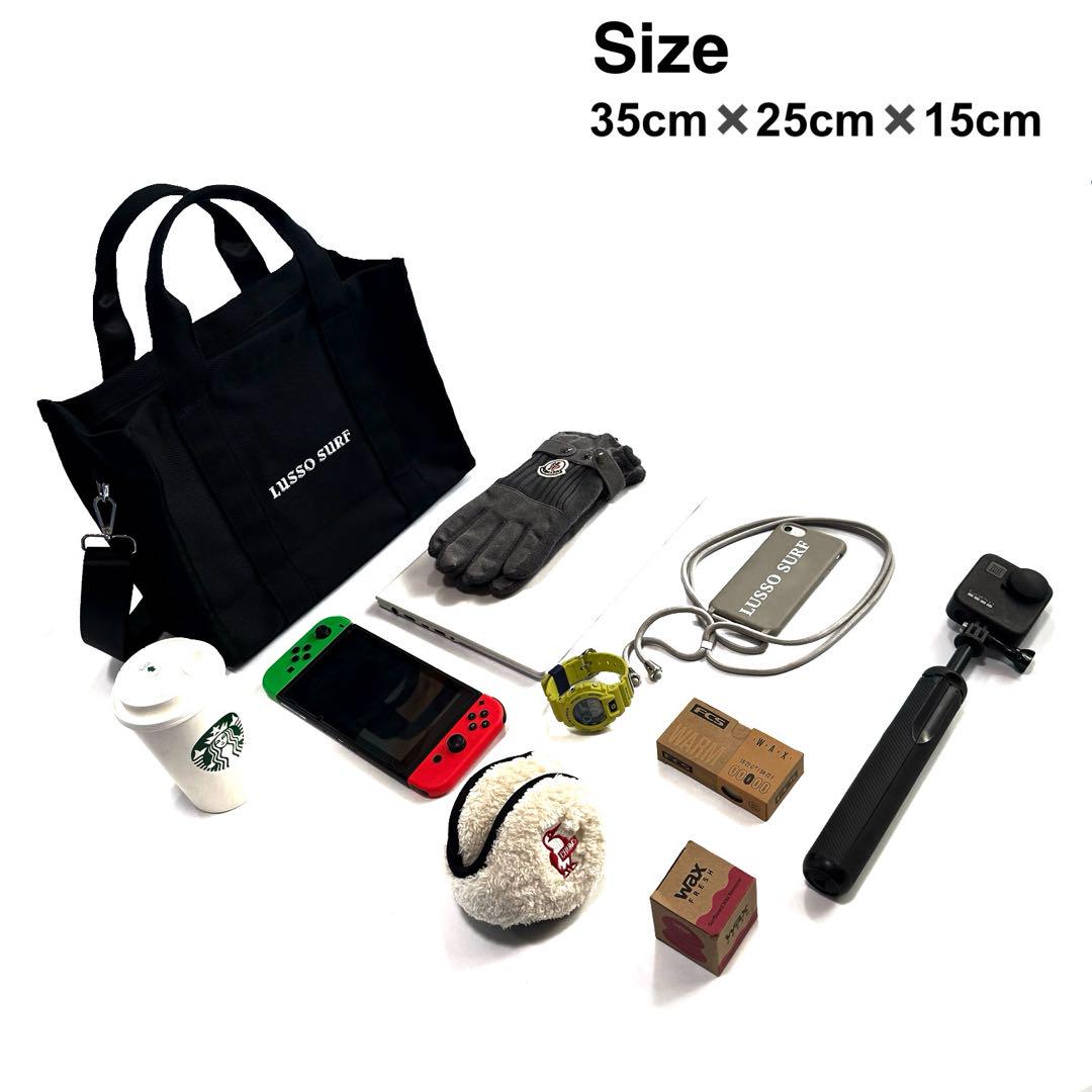 正規品　LUSSO SURF 2wayショルダートートバッグ　ブラック