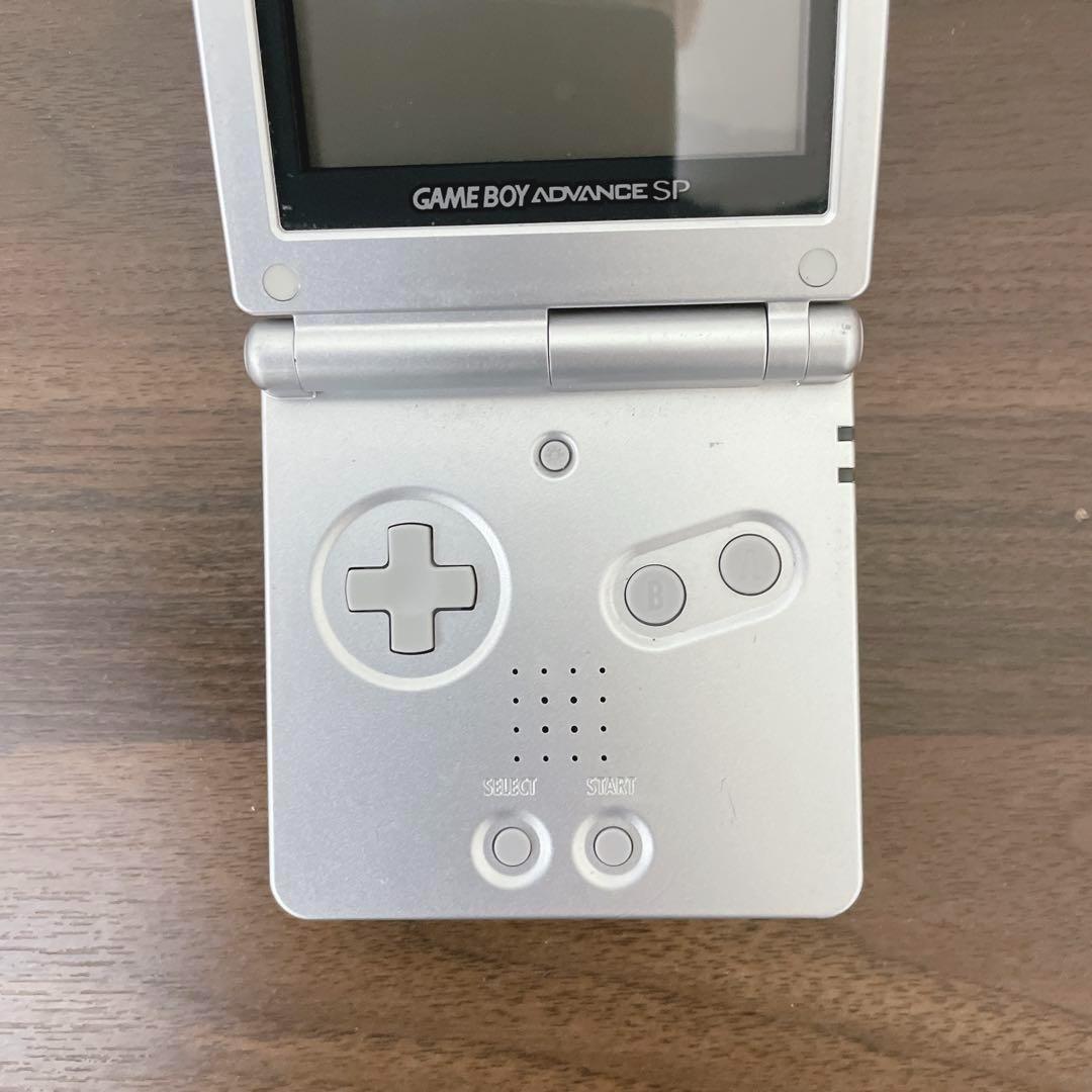 動作確認済】ゲームボーイアドバンスSP シルバー ※充電