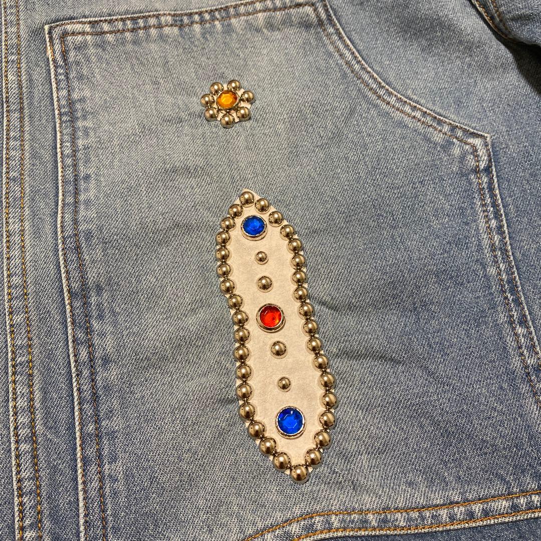 国内正規品 kapital 14ozデニムショートパンツ スタッズリメイク 32