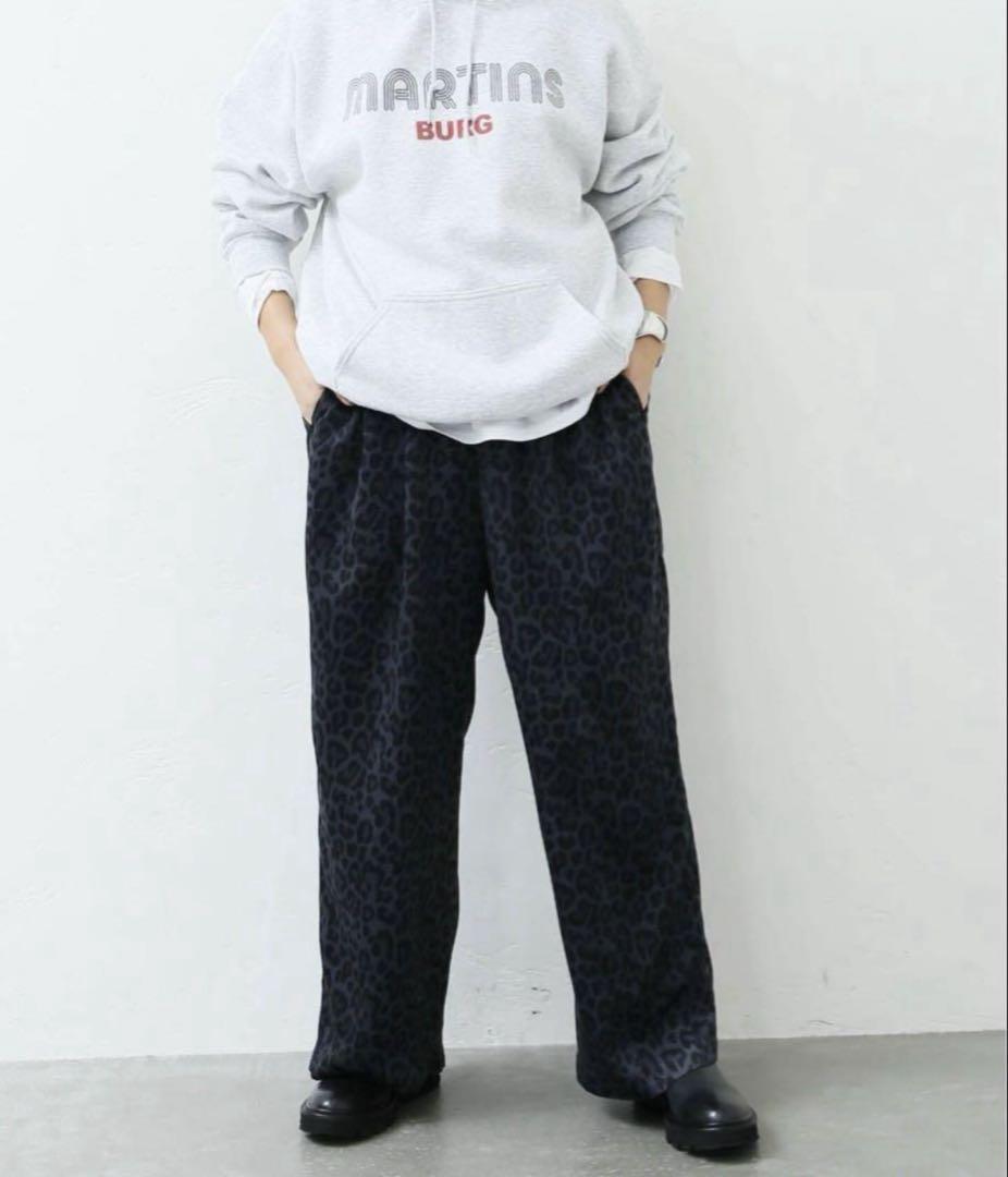 ジャーナルスタンダードラックス レオパードサテンイージーパンツ 黒