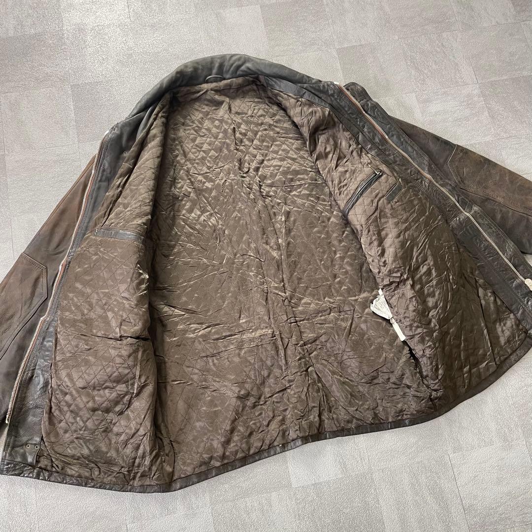 80- s Euro leather fire man jacket L RODOVICO_COM_BR