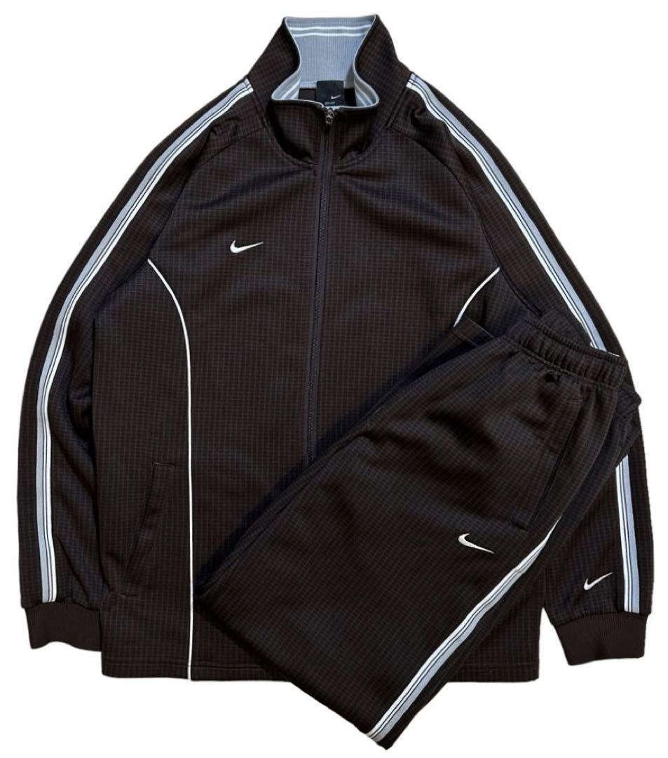 00s NIKE トラックジャケット トラックパンツ セットアップ ブラウン 9,800円