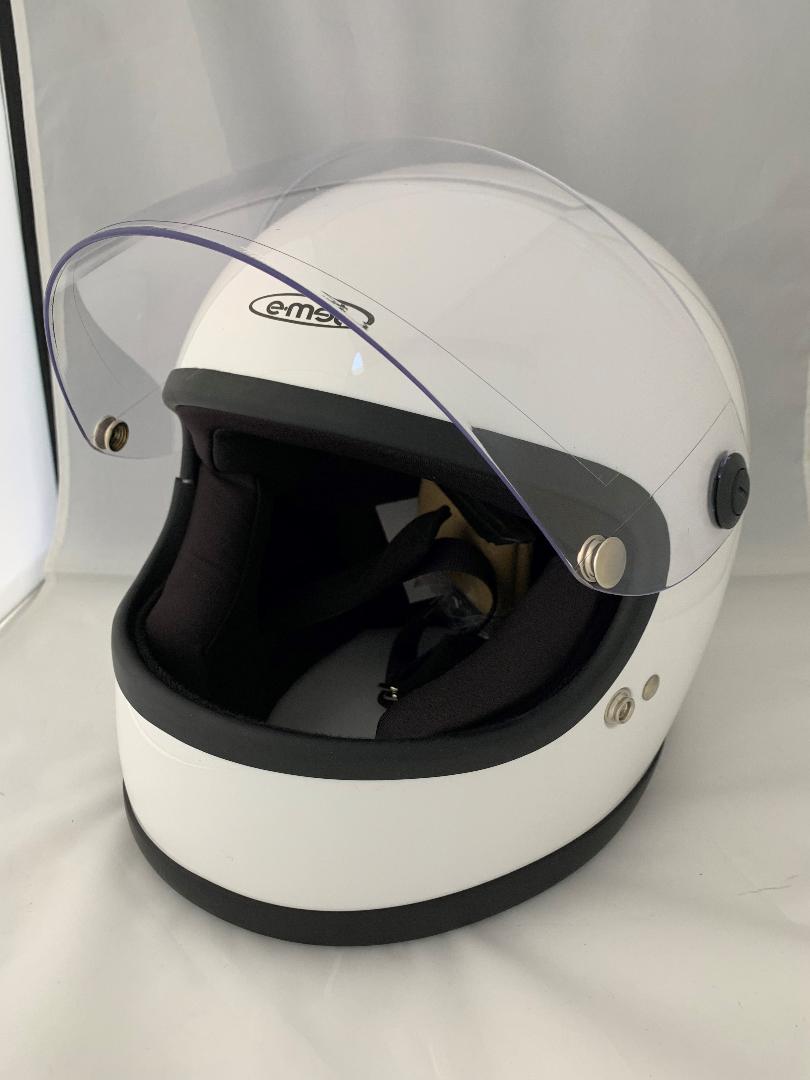 最安値好評 ビンテージフルフェイスヘルメット 族ヘル レトロフルフェイス ホワイト HoeVf-m82613059758 SALE大人気