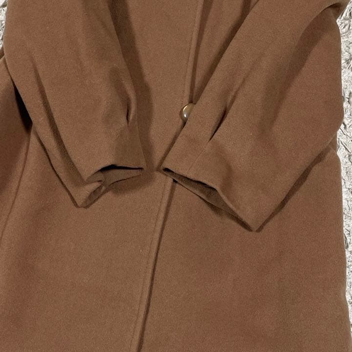 コジャーナ カシミヤ ブルーフォックスファー ロングコート ブラウン