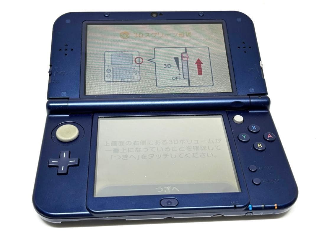 3D体験の贅沢をこの1台で Newニンテンドー3DS LL メタリックブルー目立った傷や汚れなし UP786_INFO