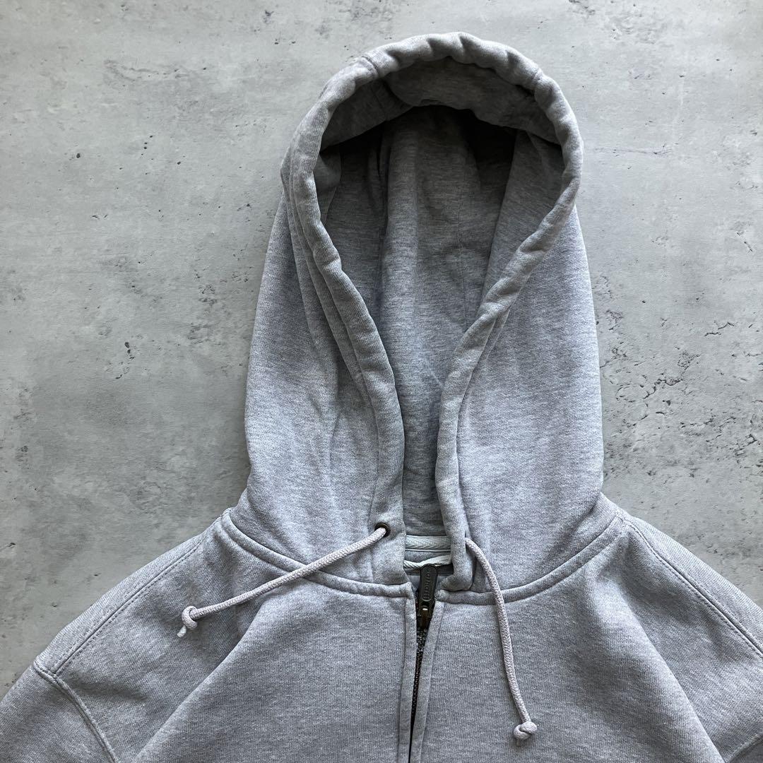 Carhartt ビッグサイズ フルジップパーカー M グレー コットン 裏起毛