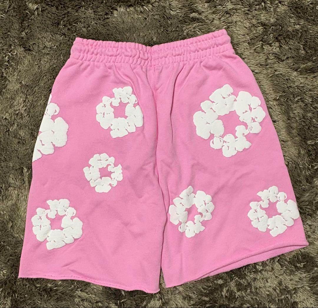 美品】Denim Tears デニムティアーズ ハーフパンツ ピンク S