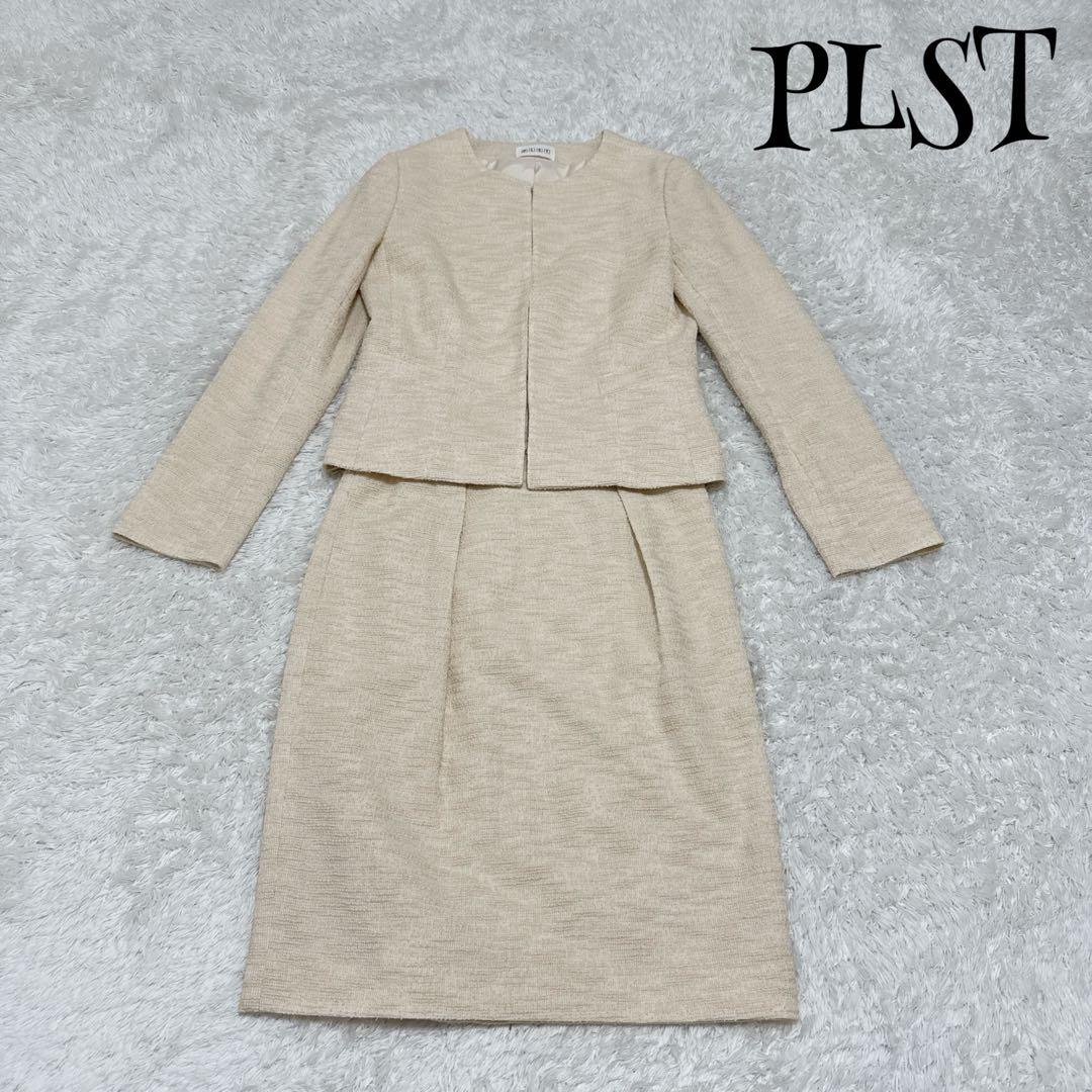 PLST プラステ ☆ スカートスーツセットアップ ツイード 可愛い お洒落 4,770円