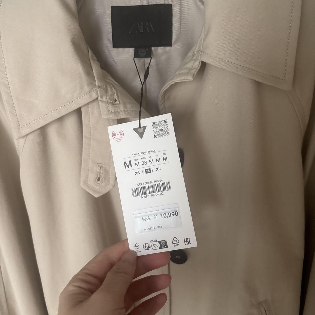 【ZARA】ショートトレンチコート ベルト付き 5063/716/704 BELTED SHORT TRENCH COAT - taupe brown | ZARA United States