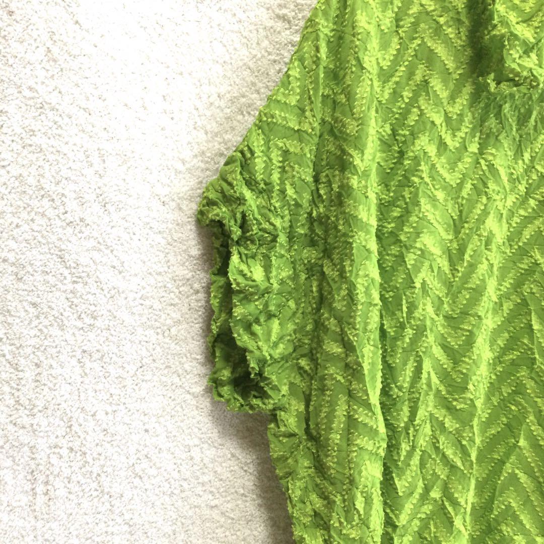 美品　ISSEY MIYAKE me プリーツミー　シワ加工　サックリ大きめ_画像1