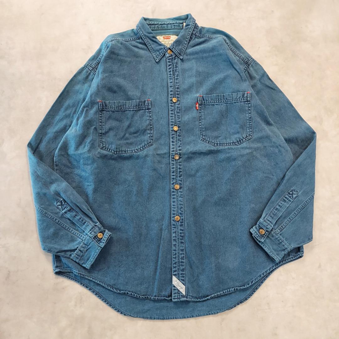 Levi's リーバイス デニムシャツ ブルー 90s 古着 XL 14241