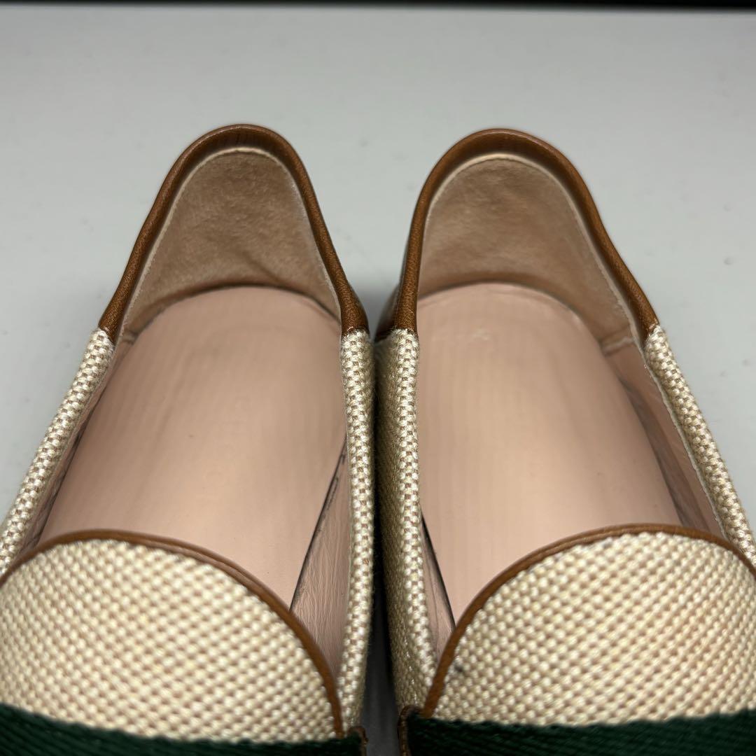 美品■GUCCI グッチ【24.5】ホースビット シェリーライン ローファー