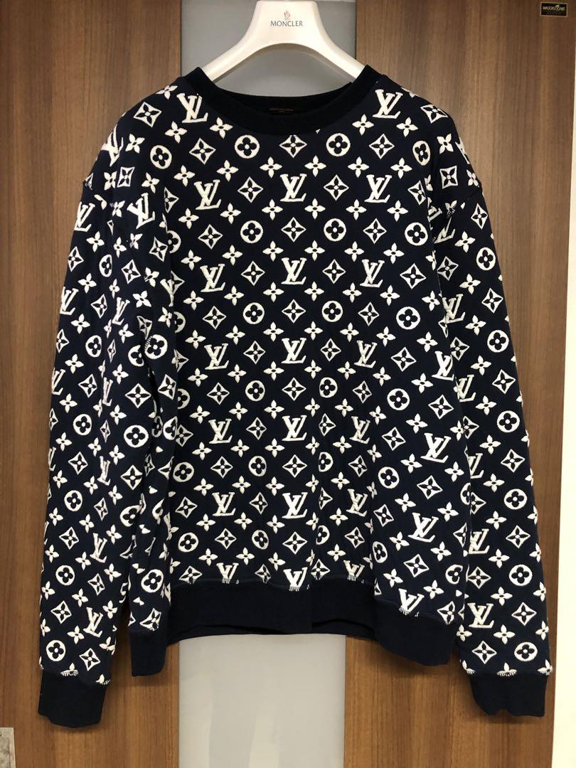 激落君 さまLouis Vuitton ネイビー ロゴトレーナーL