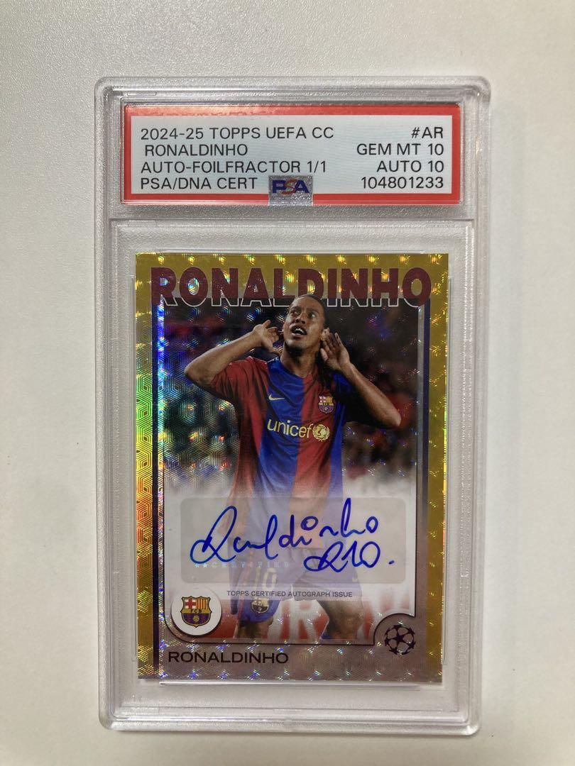 新作人気 Topps PSA10 ロナウジーニョ 1/1 直筆 メルカリ - auto サイン スポーツ選手