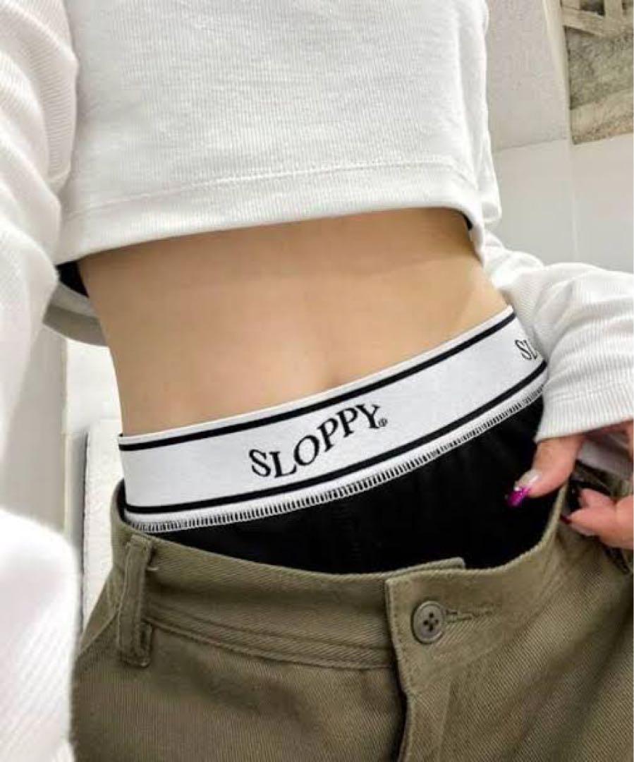 SLOPPY ブラック ボクサーショーツ