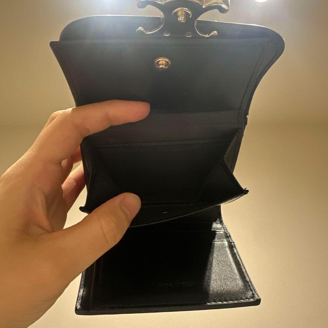 ブラック 三つ折り財布