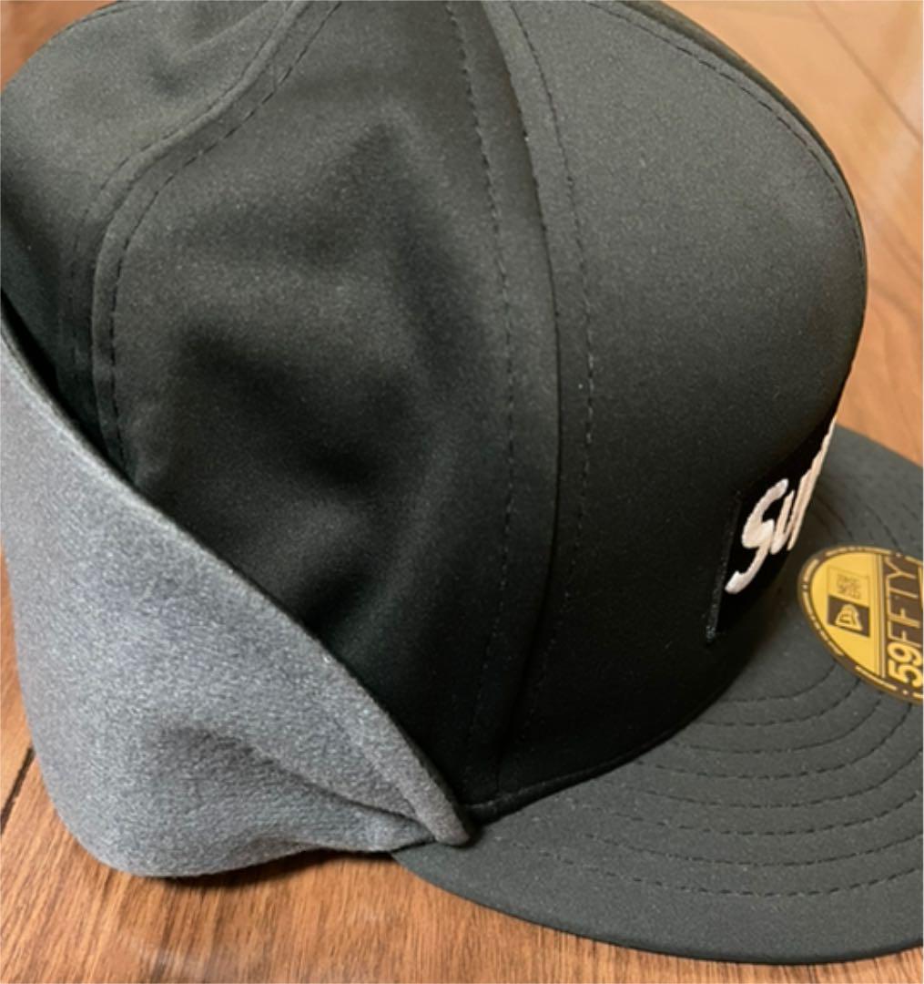 ブラックサ⊝ シュプリーム ロゴ 7-3 8 p0IRa-m82632936417 ウィンドストッパー イヤーフラップ ボックス カラー