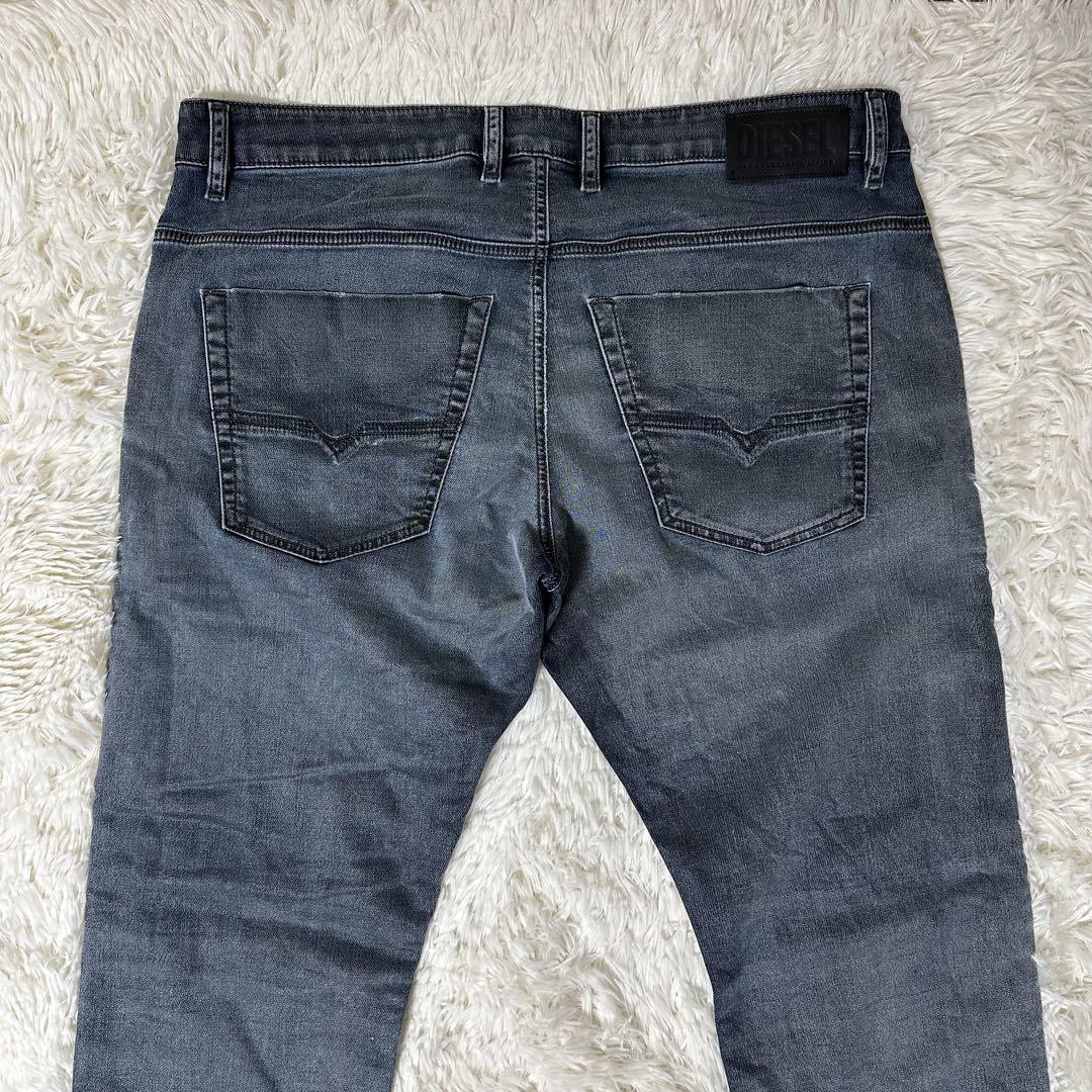 現行 DIESEL ジョグジーンズ W36 KROOLEY X-NE 灰青