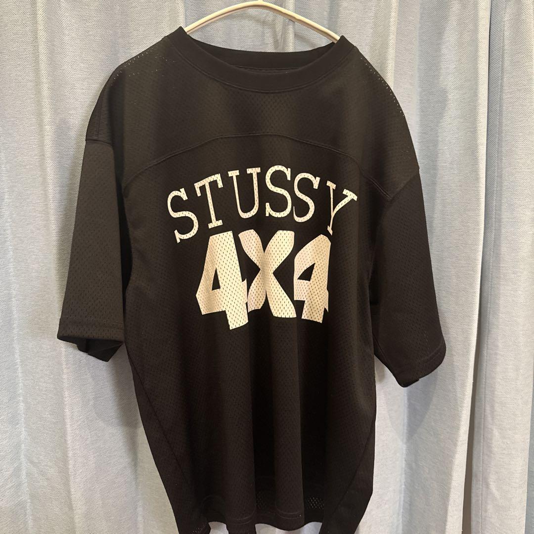 【STUSSY】★4X4 MESH FOOTBALL JERSEY★BLACK