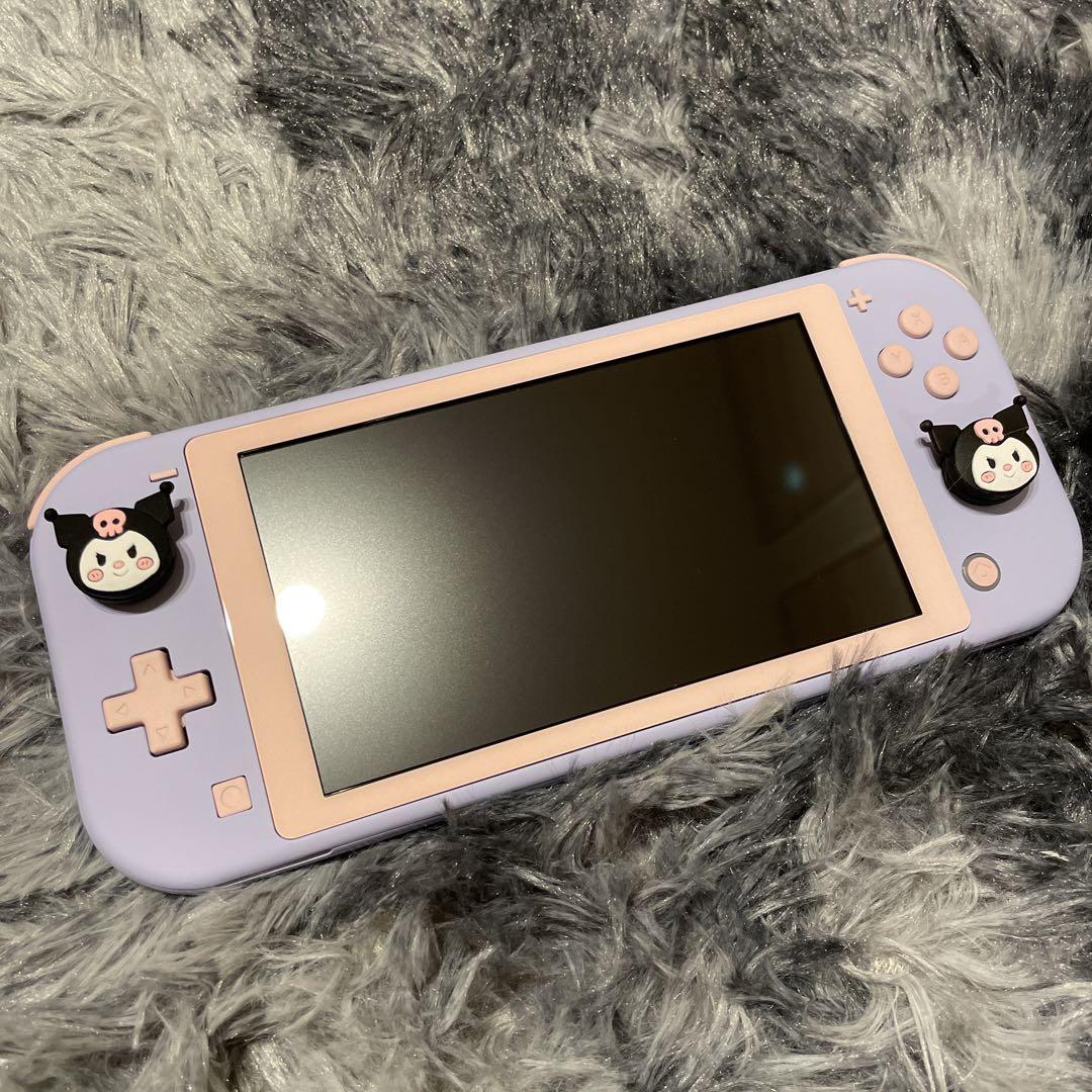 Nintendo Switch LITE 本体 カスタム品 紫 No.07