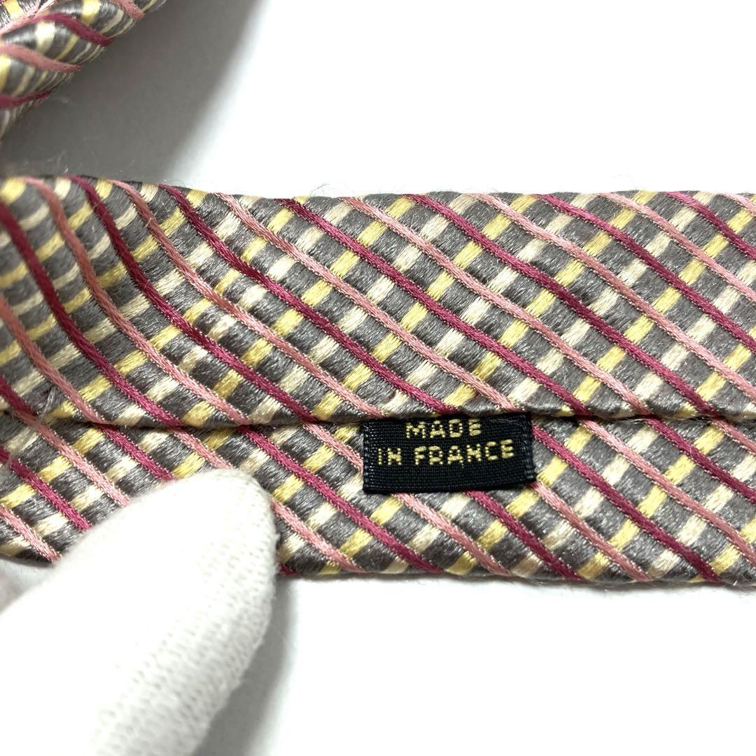 極美品】Charvet ネクタイ ピンク ストライプ 希少品 フランス