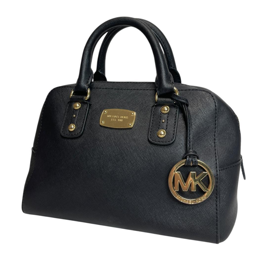 美品 MICHAEL KORS 2784 ハンドバッグ ロゴプレート チャーム