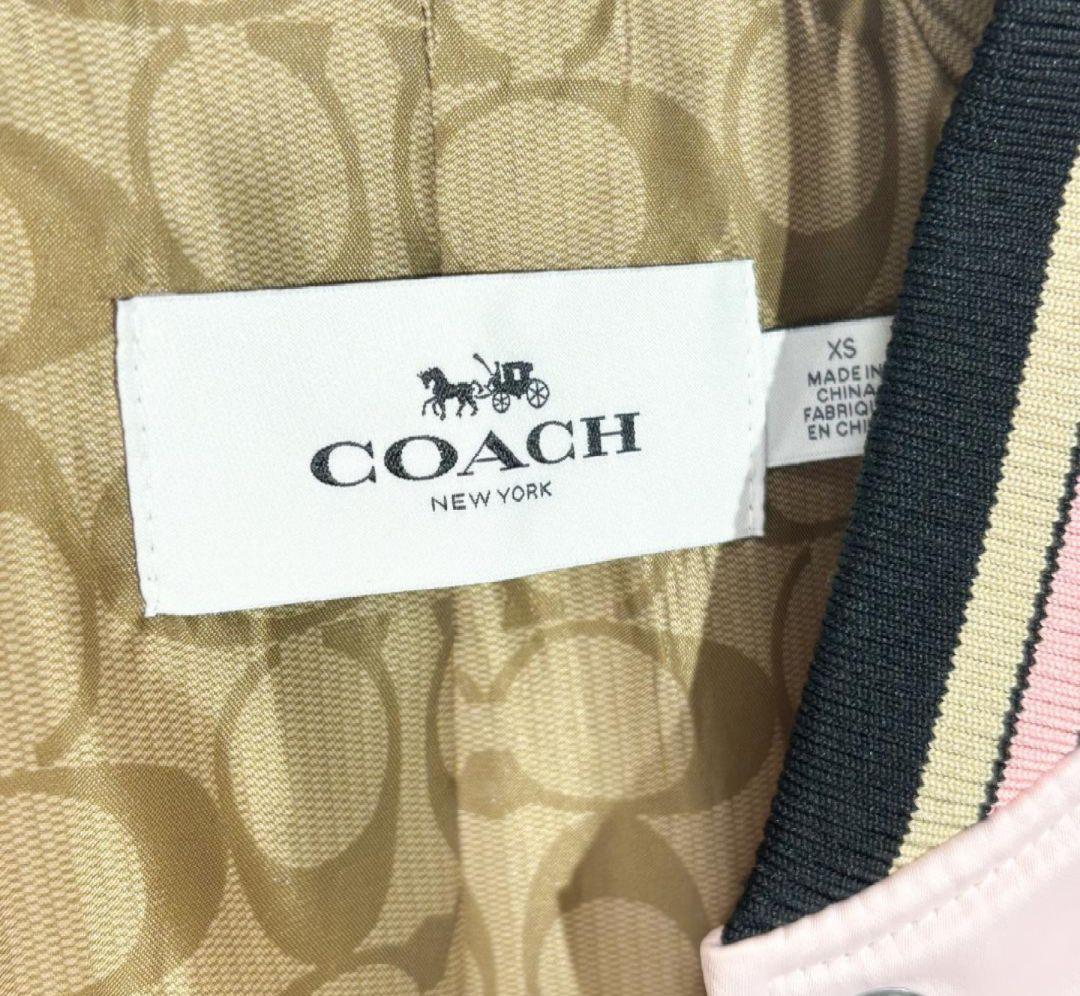 ☆美品☆コーチ COACH シグネチャー スカジャン 刺繍ロゴ