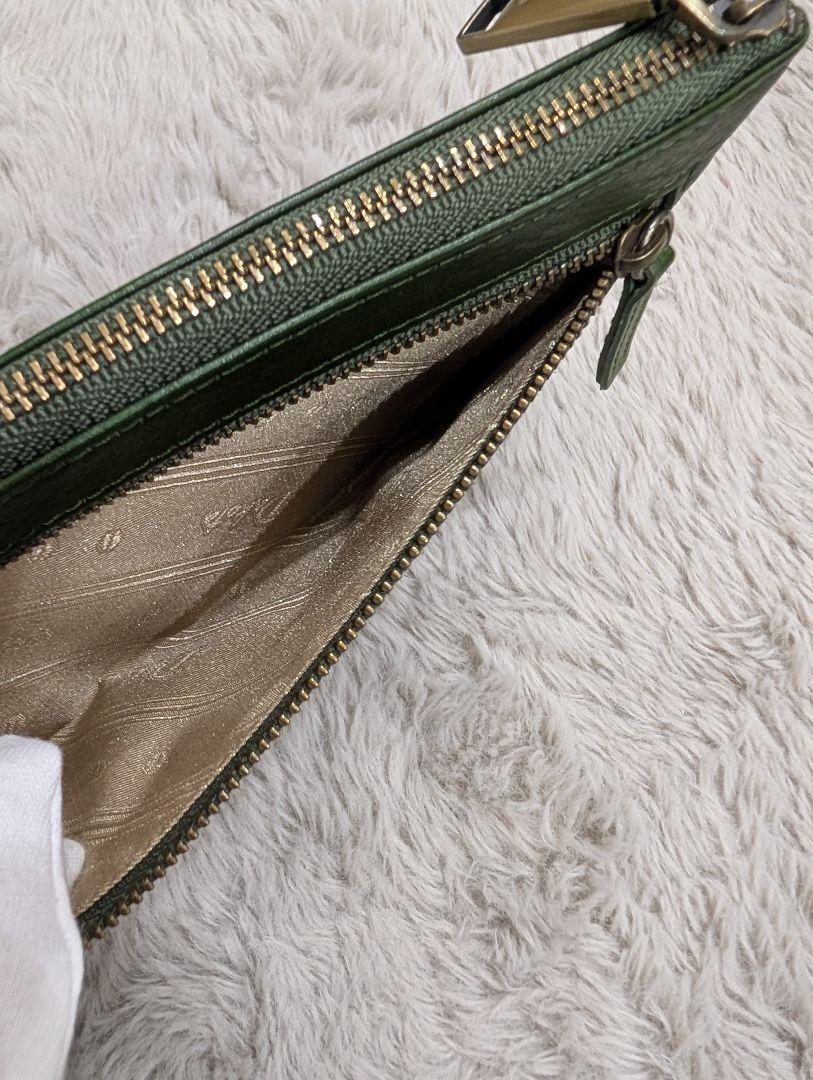 ダコタ 長財布 グリーン L字ファスナー Dakota 財布 緑