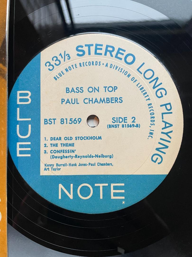 洋楽 Paul Chambers Quartet-Bass on Top-Blue
