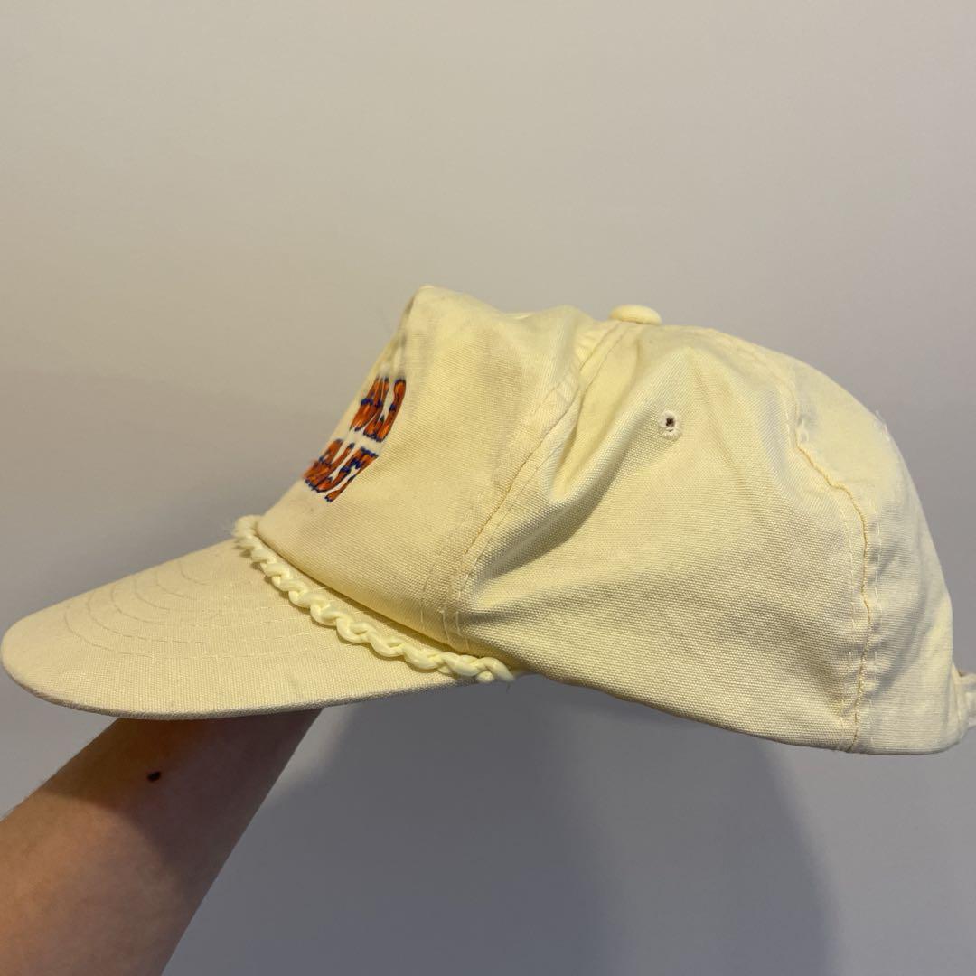 90s young an hat社製 スーベニアキャップ 刺繍ロゴキャップ