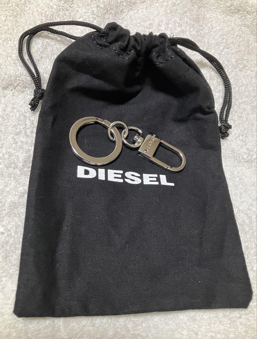 DIESEL キーホルダー  カラビナ ゴールド ディーゼル(DIESEL) キーリング メンズ メンズキーケース・キー