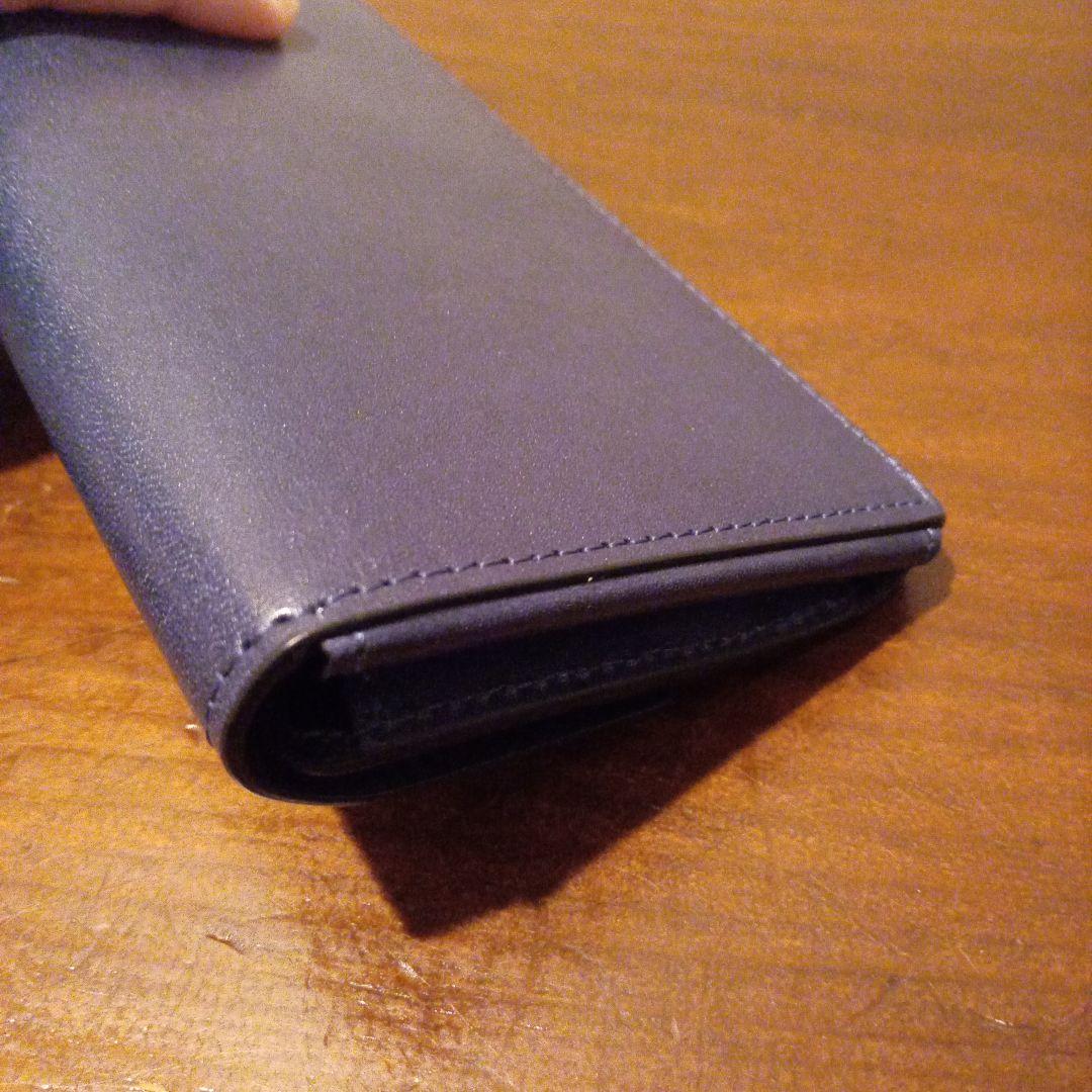 Loneo　ロネオ　ベーシック　栃木レザー　ブルー　長財布