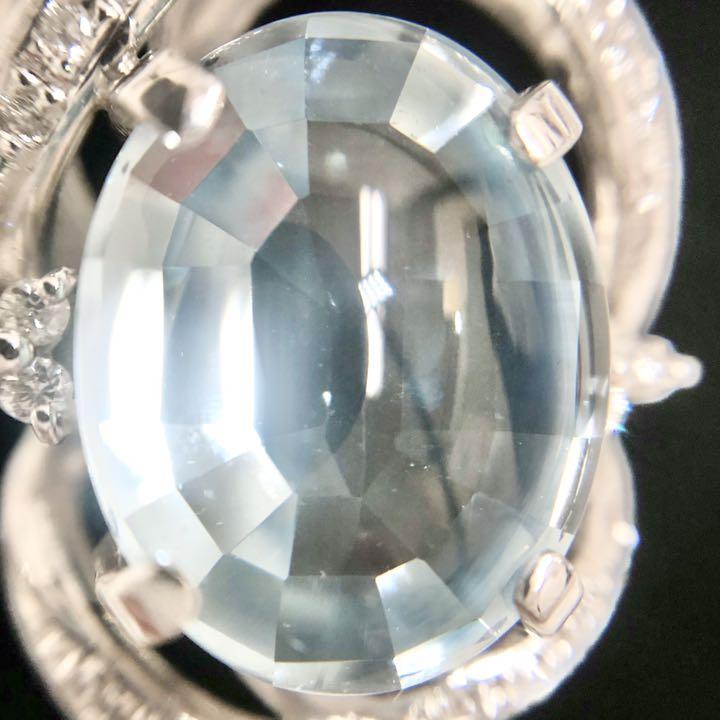 ブルートパーズ ダイヤ リング 指輪 Azli7-m82647790066 7.00ct ダイヤモンド Pt900 限定品