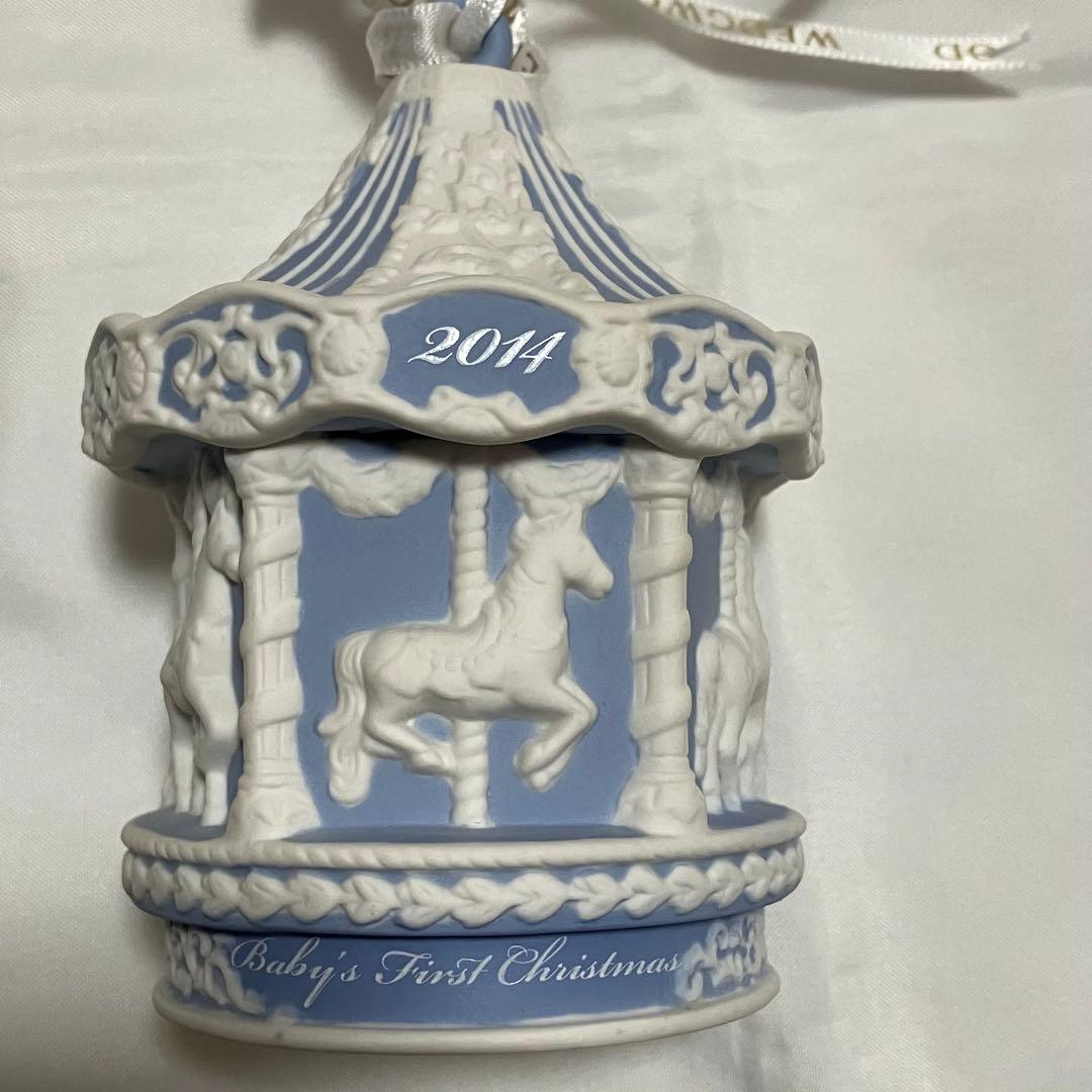 WEDGWOOD オーナメント 2014 ブルー カルーセル ウェッジウッド 馬