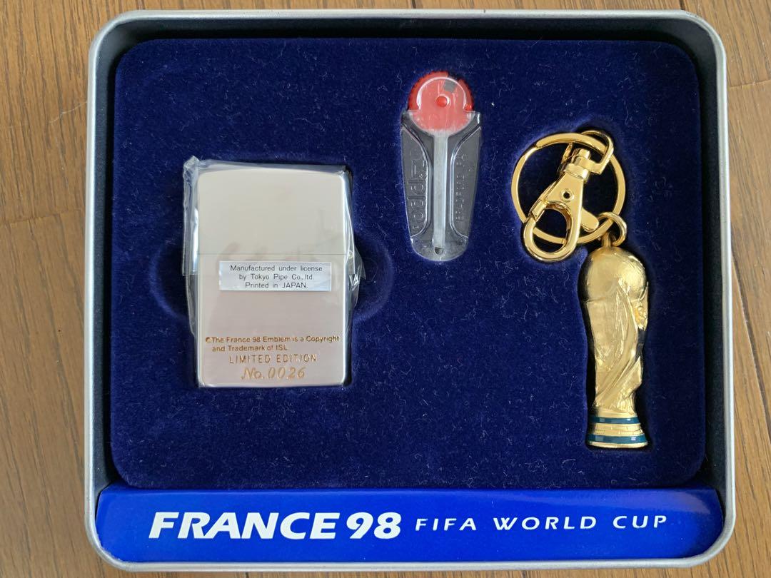 【公式】サッカーフランスW杯　FRANCE98 ZIPPO&キーホルダー