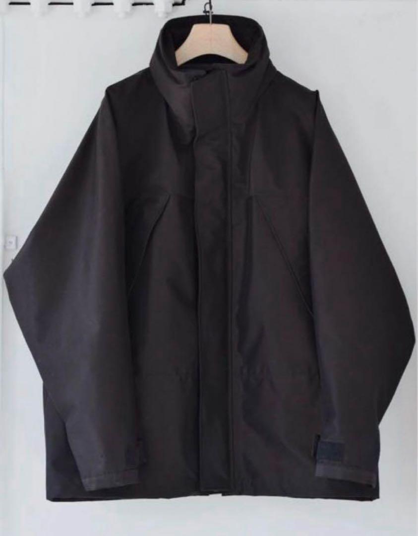 COMOLI 3レイヤーコットンシルクパーカ　サイズ1 23AW ブラウン 定価17万円 COMOLI 3レイヤー コットンシルクパーカ 23AW サイズ