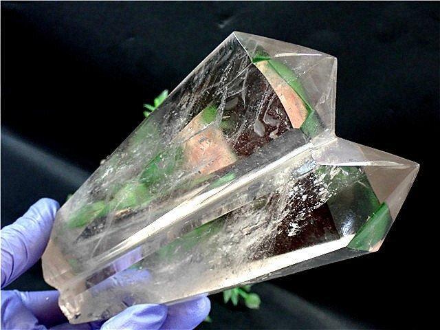 AAA級☆高透明度天然水晶六角柱B80B3/195B02A