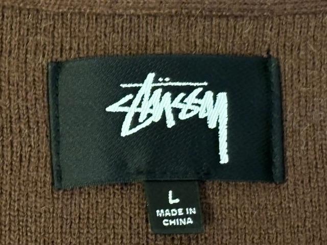 STUSSY　ステューシー　シャギーカーディガン　Ｌサイズ