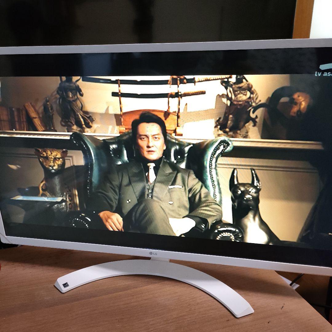 LG モニターディスプレイ 32MP58HQ-W 32インチ ホワイト 動作良好