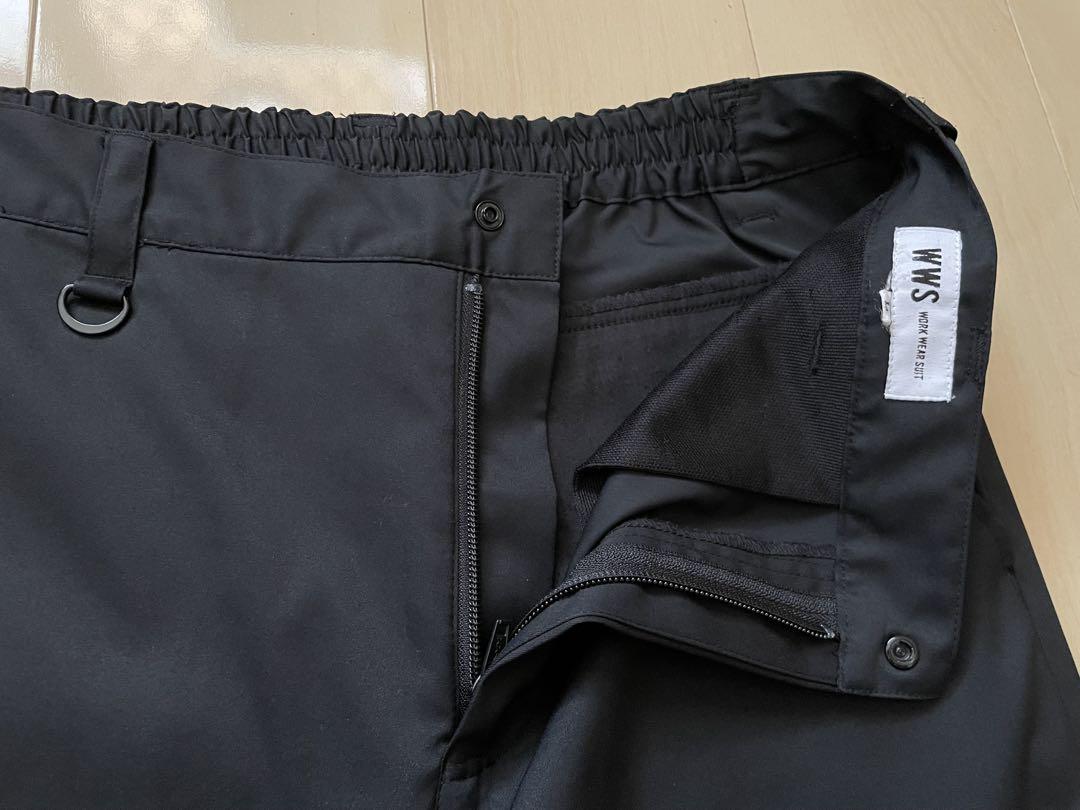 WWS セットアップ テーラード アンクルパンツ ブラック Lサイズ