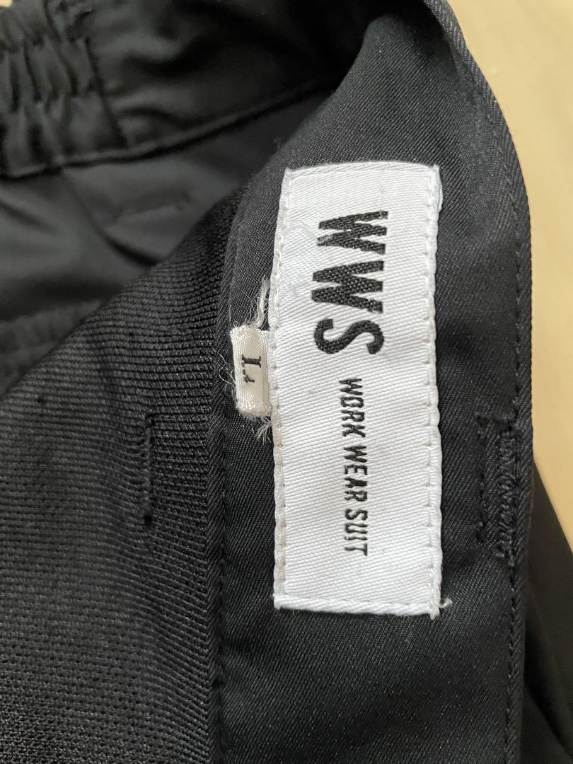 WWS セットアップ テーラード アンクルパンツ ブラック Lサイズ
