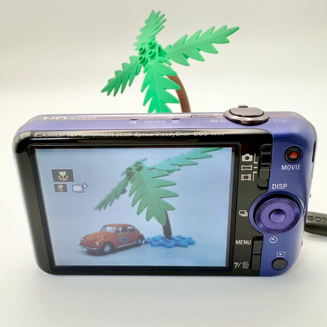 『美品』SONY Cyber-shot DSC-WX7 パープル　紫　デジカメ