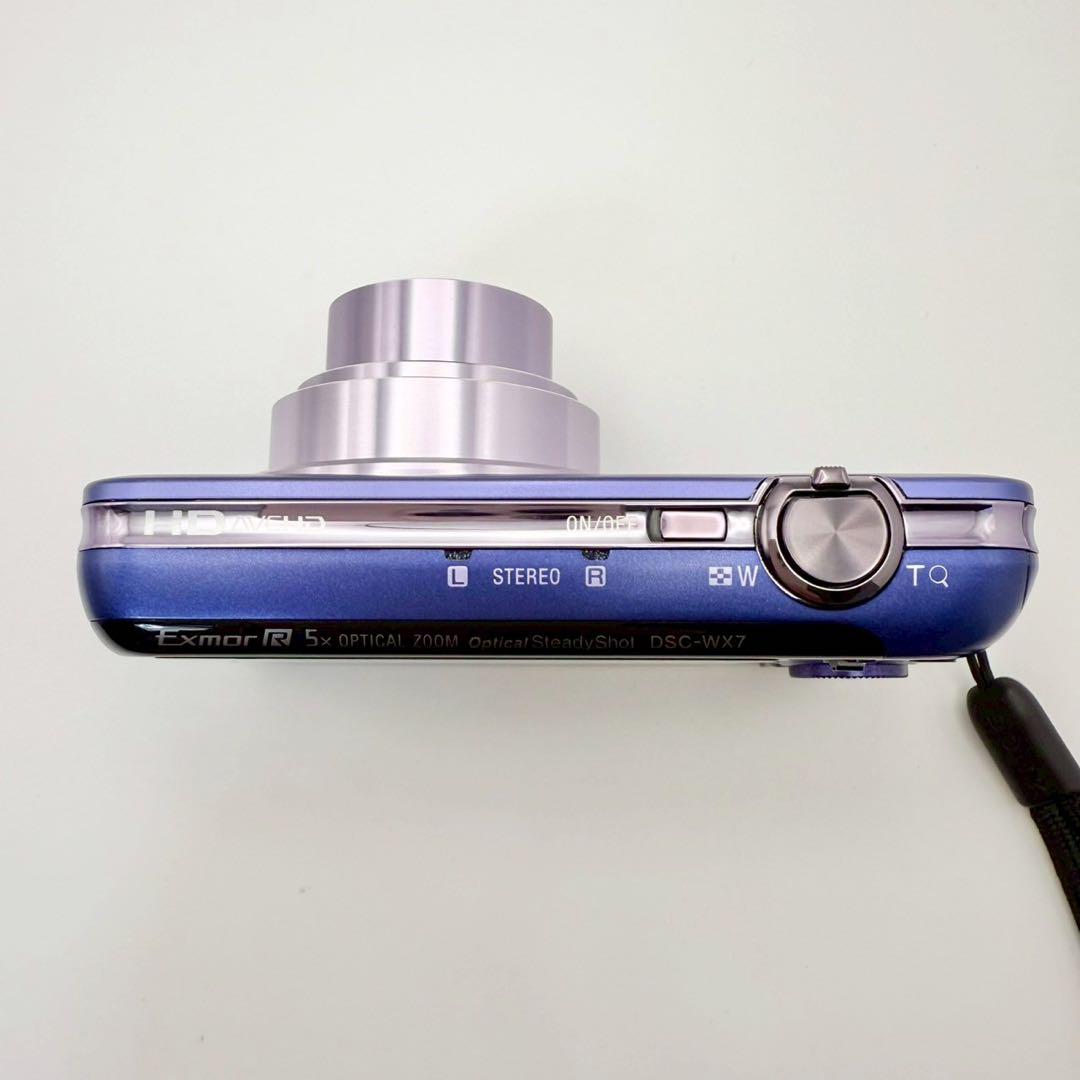 『美品』SONY Cyber-shot DSC-WX7 パープル　紫　デジカメ