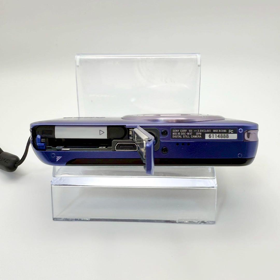 『美品』SONY Cyber-shot DSC-WX7 パープル　紫　デジカメ