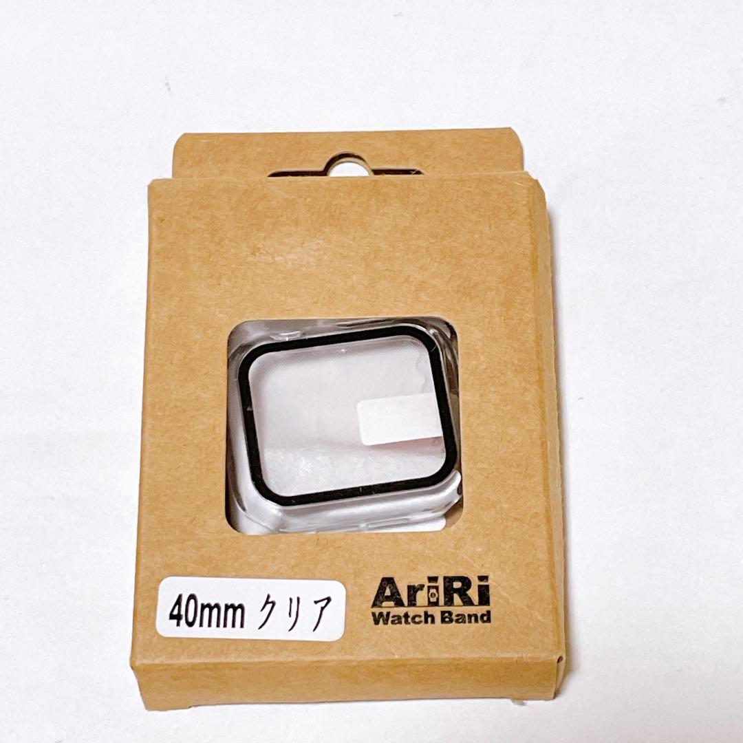 Apple Watch 用 ケース40mm 保護カバー ガラスフィルム 一体型新品、♥