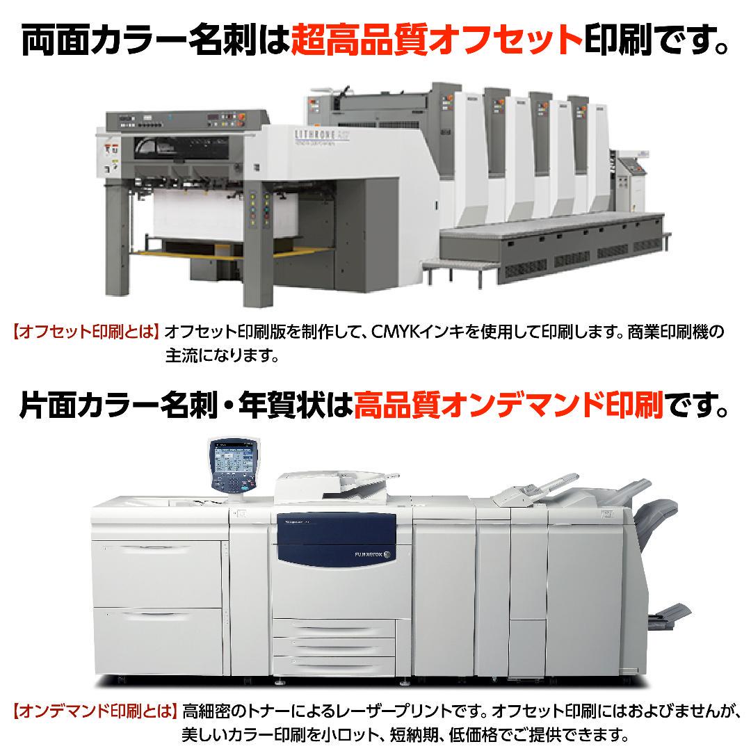 セミオーダー!プロのデザイナーが作る商業印刷の高品質名刺両面100枚/Y0070