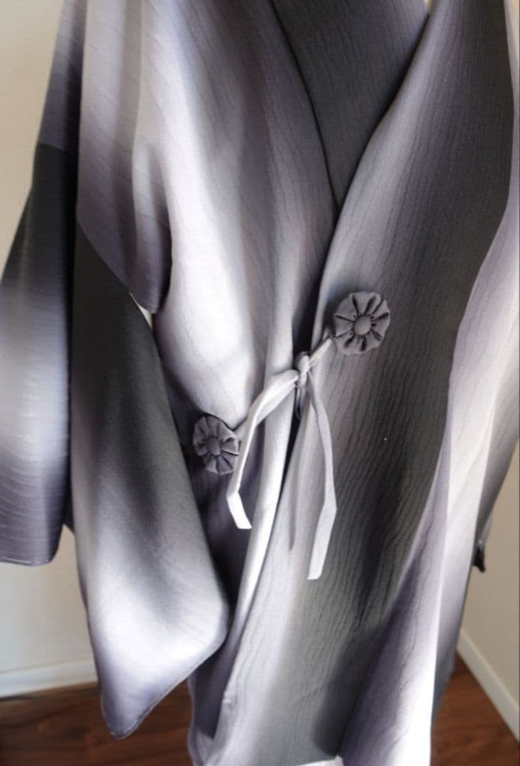 道中着　一部しつけ付き　未使用　暈し染め