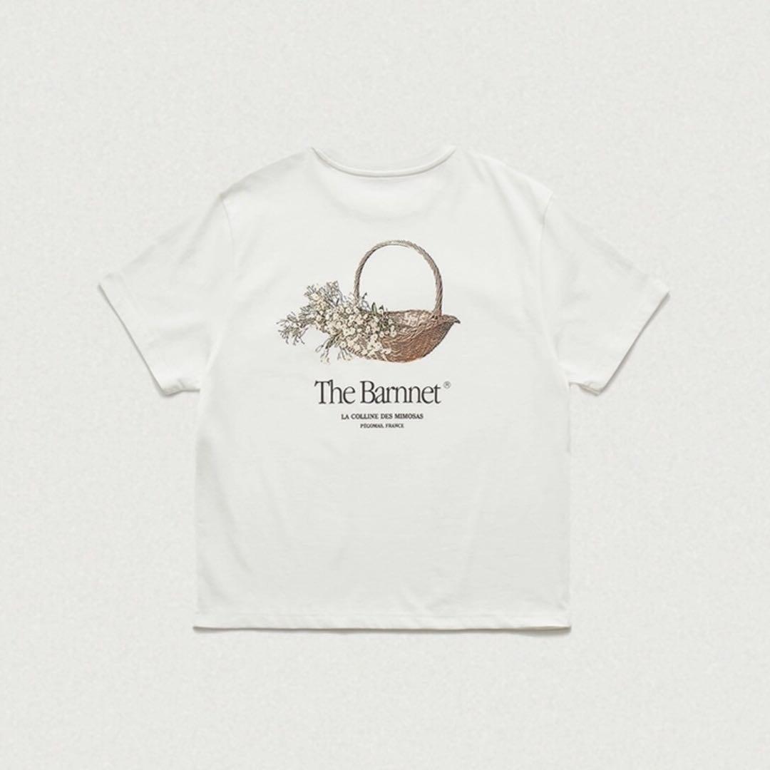 the barnnetホワイト半袖TシャツThe Barnnetトップス