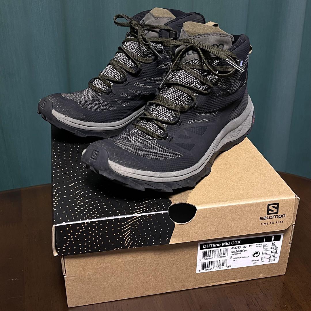 SALOMONサロモンOUTLINE MIDゴアテックスメンズブーツ登山靴