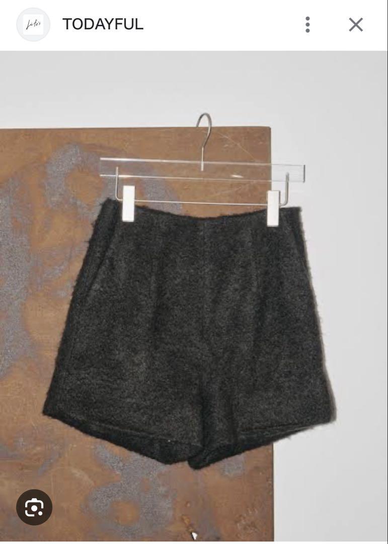 TODAYFUL　Mohair Short Pants　チャコールグレー　36 Mohair Short Pants（その他パンツ）｜TODAYFUL（トゥデイフル
